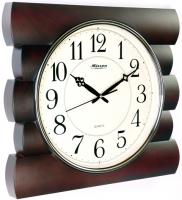 Настенные часы Mirron квадратные темно коричневые S19ADB