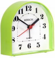 Будильник Mirron кварцевый зеленый 3010green