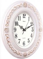 Настенные часы Mirron овальные белые F122ABZT