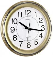 Настенные часы Mirron круглые золотистые F100AZB