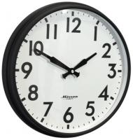 Настенные часы Mirron круглые черные P3086ABL