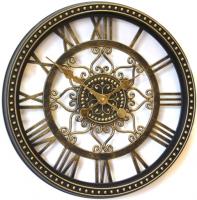 Настенные часы Mirron прозрачные C9002gold