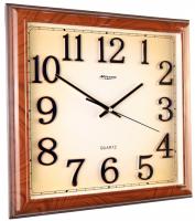 Настенные часы Mirron прямоугольные коричневые P2997BDK11B