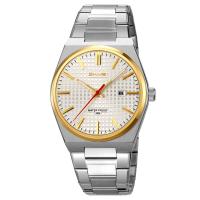 Часы наручные Skmei мужские кварцевые 9396silver-gold-silver