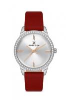 Наручные часы  Daniel Klein женские с красным ремешком 13030-6