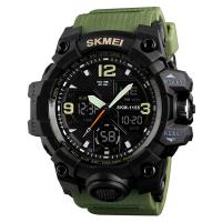 Часы наручные Skmei мужские электронные спортивные 1155green