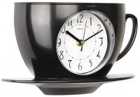 Настенные часы Mirron чашка черная 121-222BL