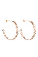 Серьги кольца звезды 5017-03DK