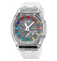 Часы наручные Skmei мужские электронные спортивные 2100white-grey