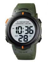 Часы наручные Skmei мужские электронные водонепроницаемые спортивные 1560army-green