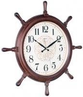 Настенные часы Mirron штурвал темно коричневые P8989ABDB