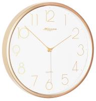 Настенные часы Mirron круглые золотые P3218AZB