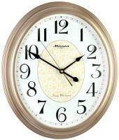 Настенные часы Mirron овальные золотые P3121AZB