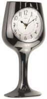 Настенные часы Mirron бокал черные 121-176BL