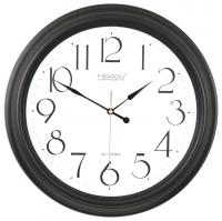 Настенные часы Mirron круглые черные P2880A-3BL
