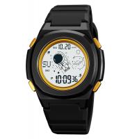 Часы наручные Skmei мужские электронные спортивные 2024black-gold