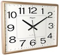 Настенные часы Mirron прямоугольные золотые P3135BZB