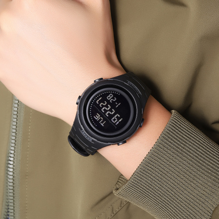 Часы наручные Skmei мужские электронные спортивные с компасом 2166black-black