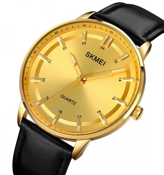 Часы наручные Skmei мужские кварцевые 1662gold