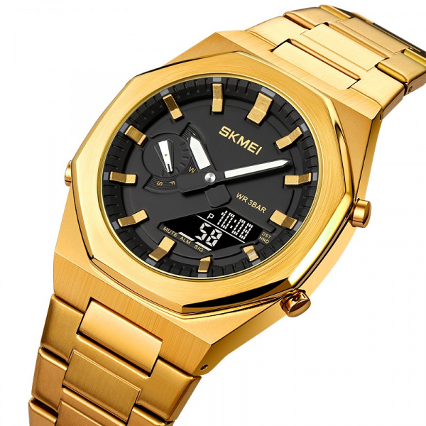 Часы наручные Skmei мужские электронные спортивные 1816gold-black