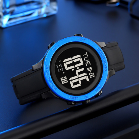 Часы наручные Skmei мужские электронные спортивные 2458black-blue
