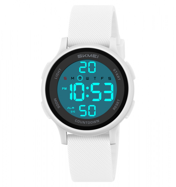 Часы наручные Skmei женские электронные спортивные 2427white-white