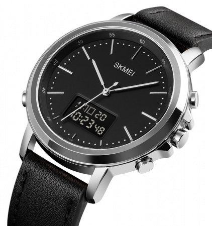 Часы наручные Skmei мужские электронные 1652silver-black