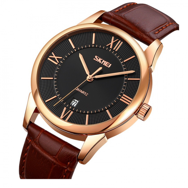 Часы наручные Skmei мужские кварцевые 9261brown-black