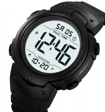 Часы наручные Skmei мужские электронные спортивные 2304black-white