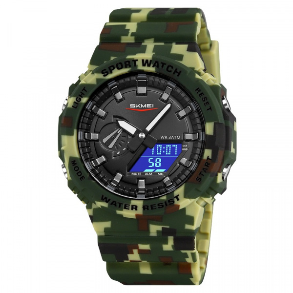 Часы наручные Skmei мужские электронные спортивные 2351green-camo