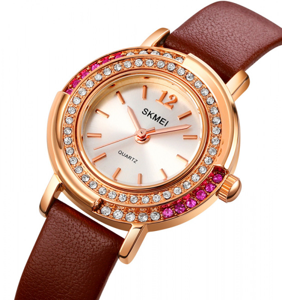 Часы наручные Skmei женские кварцевые 1855rg-brown