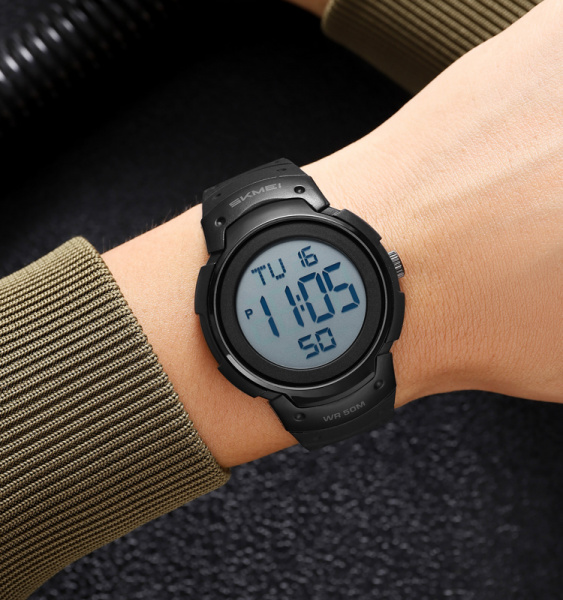 Часы наручные Skmei мужские электронные спортивные 2527black-white