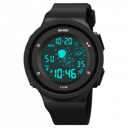 Часы наручные Skmei мужские электронные спортивные 1973black-black