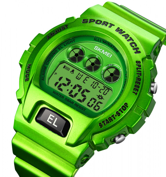 Часы наручные Skmei мужские электронные спортивные 1813green