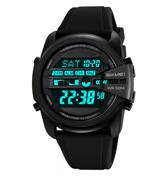 Часы наручные Skmei мужские электронные спортивные 2442black