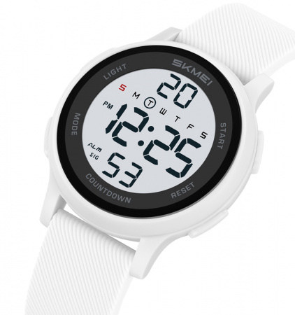 Часы наручные Skmei женские электронные спортивные 2427white-white