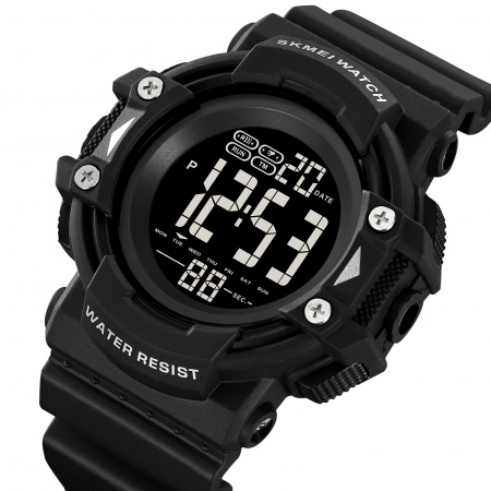 Часы наручные Skmei мужские электронные спортивные 2195black-black