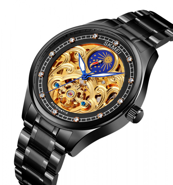 Часы наручные Skmei мужские механические с автоподзаводом M025black