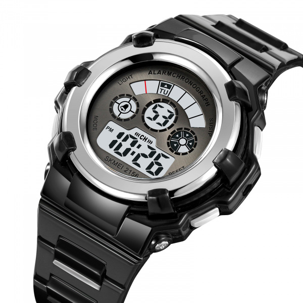 Часы наручные Skmei женские электронные спортивные 2156silver-black