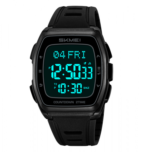 Часы наручные Skmei мужские электронные спортивные 2441black-black