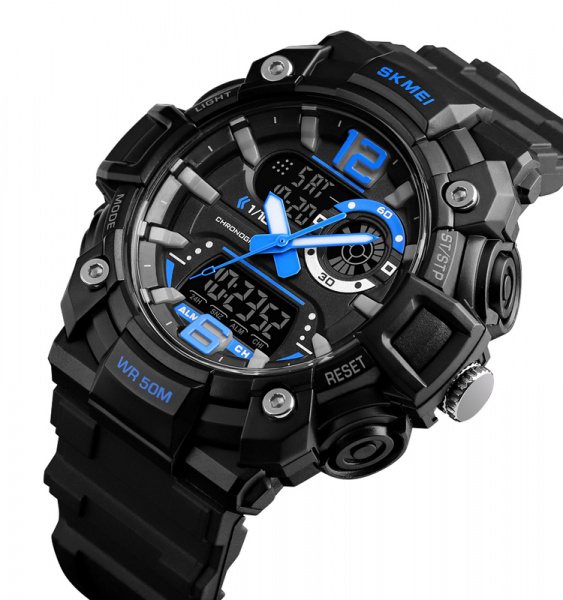 Часы наручные Skmei мужские электронные спортивные 1529blue
