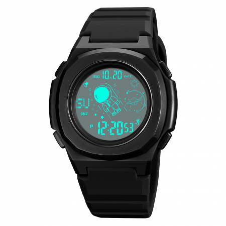 Часы наручные Skmei мужские электронные спортивные 2024black-white