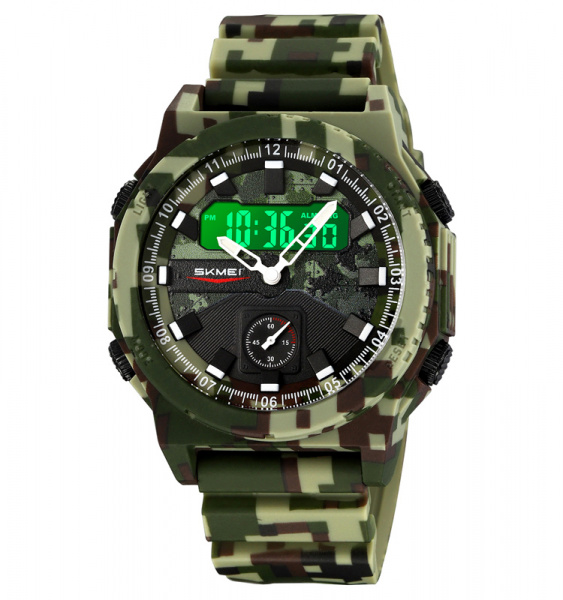 Часы наручные Skmei мужские электронные спортивные 2355green-camo