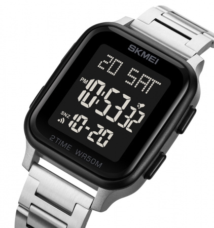 Часы наручные Skmei мужские электронные спортивные 1859silver