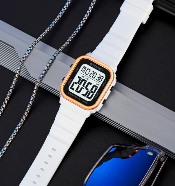 Часы наручные Skmei мужские электронные спортивные 2437white