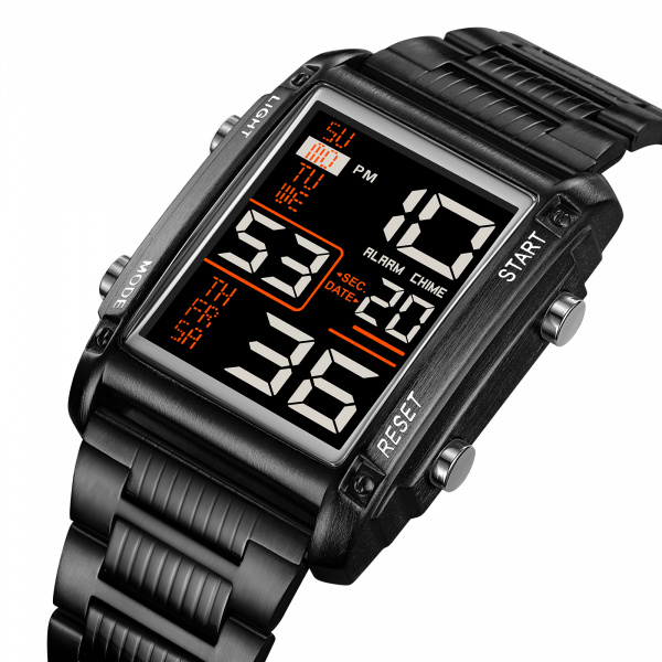 Часы наручные Skmei мужские электронные 2206black-black