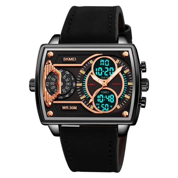 Часы наручные Skmei мужские электронные 2229black-black