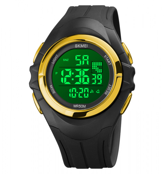 Часы наручные Skmei мужские электронные спортивные 1790gold-black