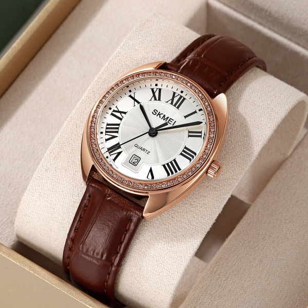 Часы наручные Skmei женские кварцевые 2183rose-gold-brown
