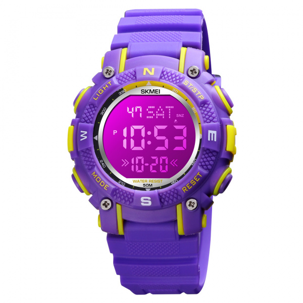 Часы наручные Skmei детские электронные спортивные 1613purple